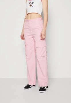 Monki Cargo Trousers - Light Pink
