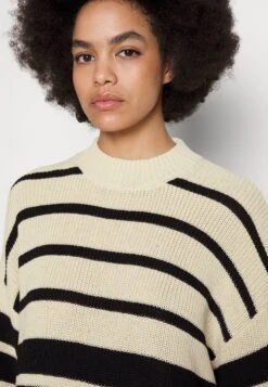 Monki Jumper - Black/Beige -Monki Store 138930b0b796416ea5be92a9fb9ebaf5