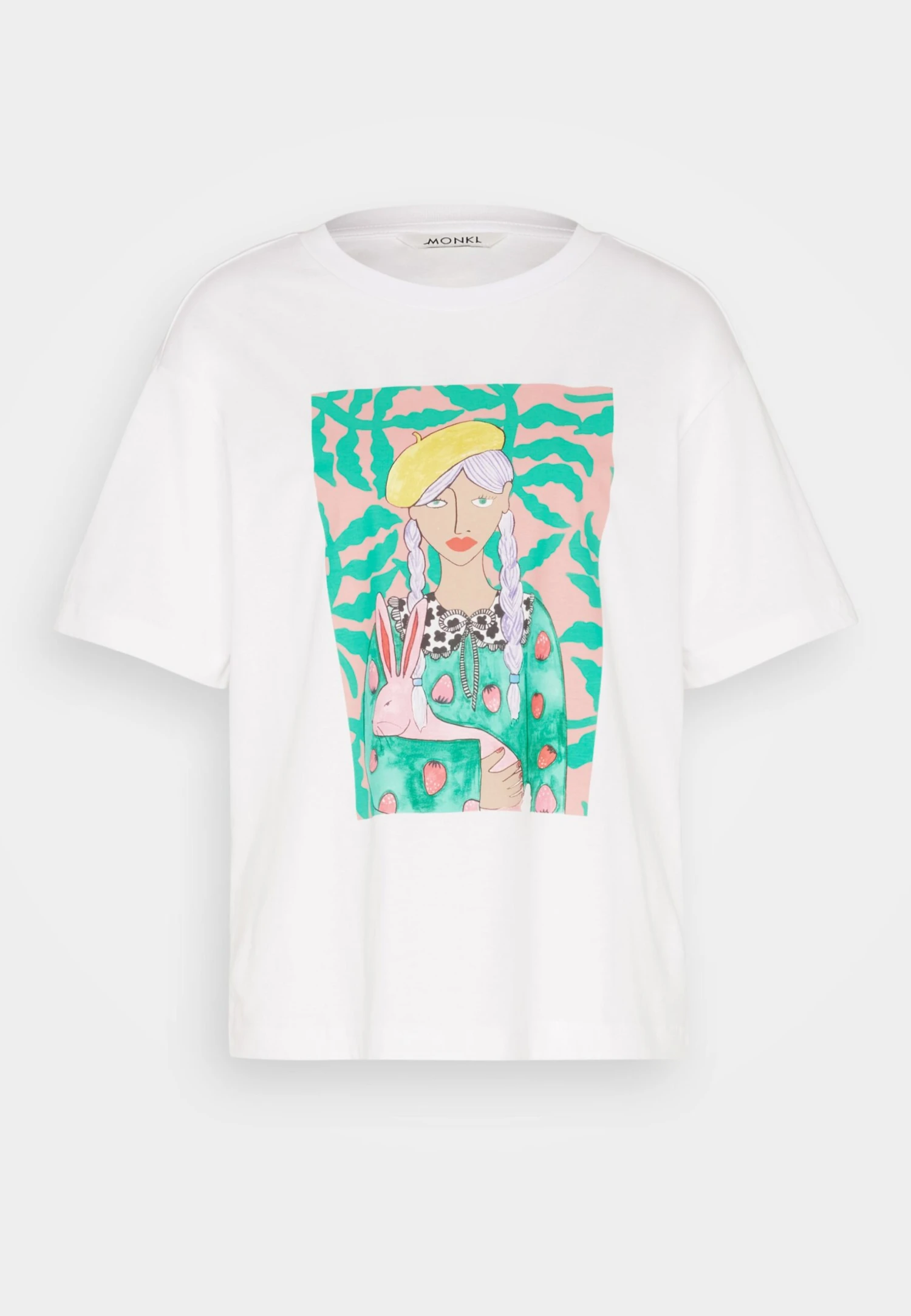 Monki Print T-Shirt - White Light 7 Monki Print T-Shirt - White Light - Image 5