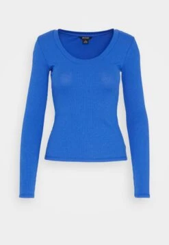 Monki Long Sleeved Top - Blue Bright -Monki Store 2ebd5675609f41d89fa0033936708f62