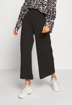 Monki Trousers - Black Dark