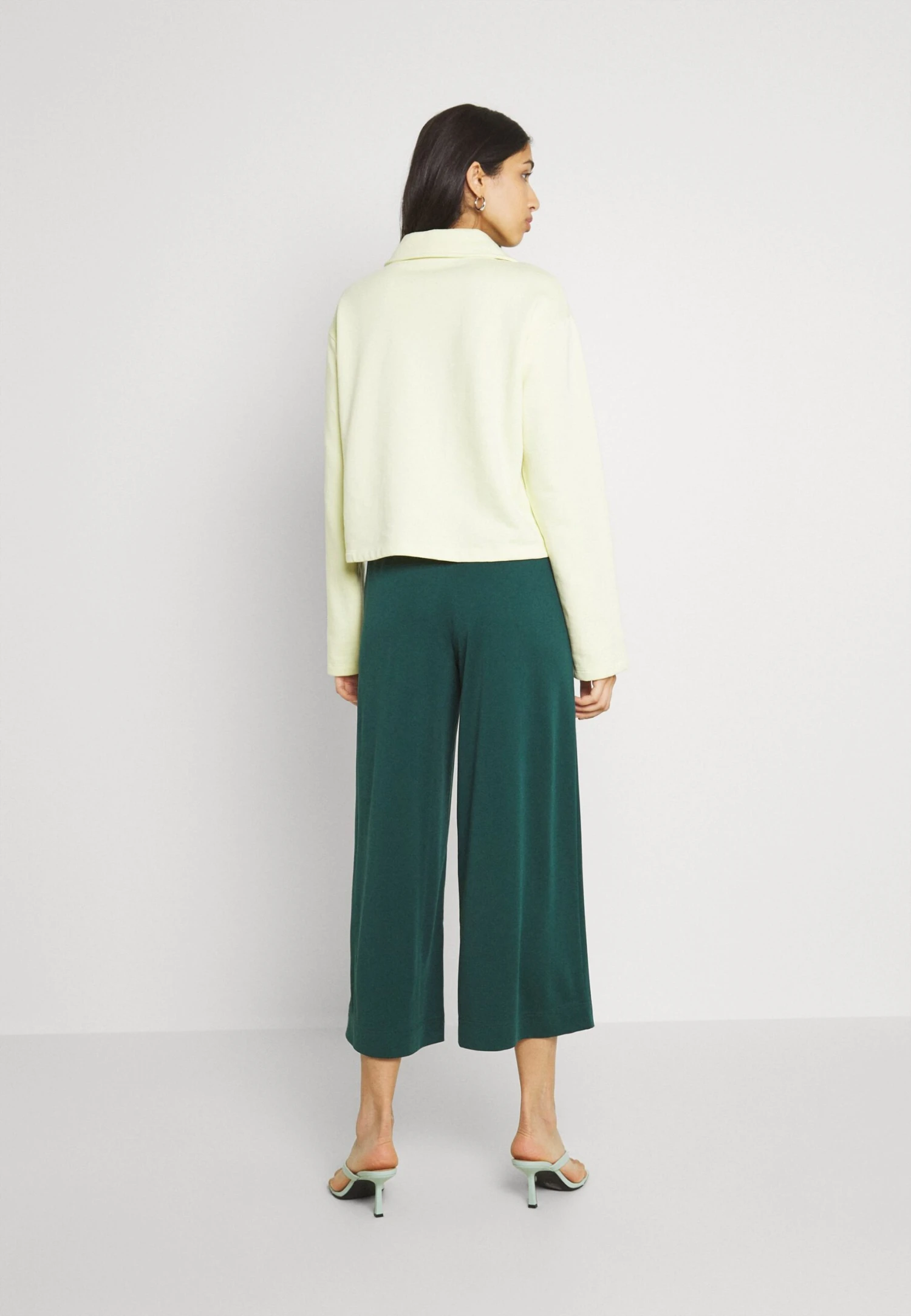 Monki Trousers - Green Dark 5 Monki Trousers - Green Dark - Image 3