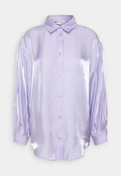 Monki Button-Down Blouse - Metallic Lilac -Monki Store 3db012e887414181b42989158ac3142f