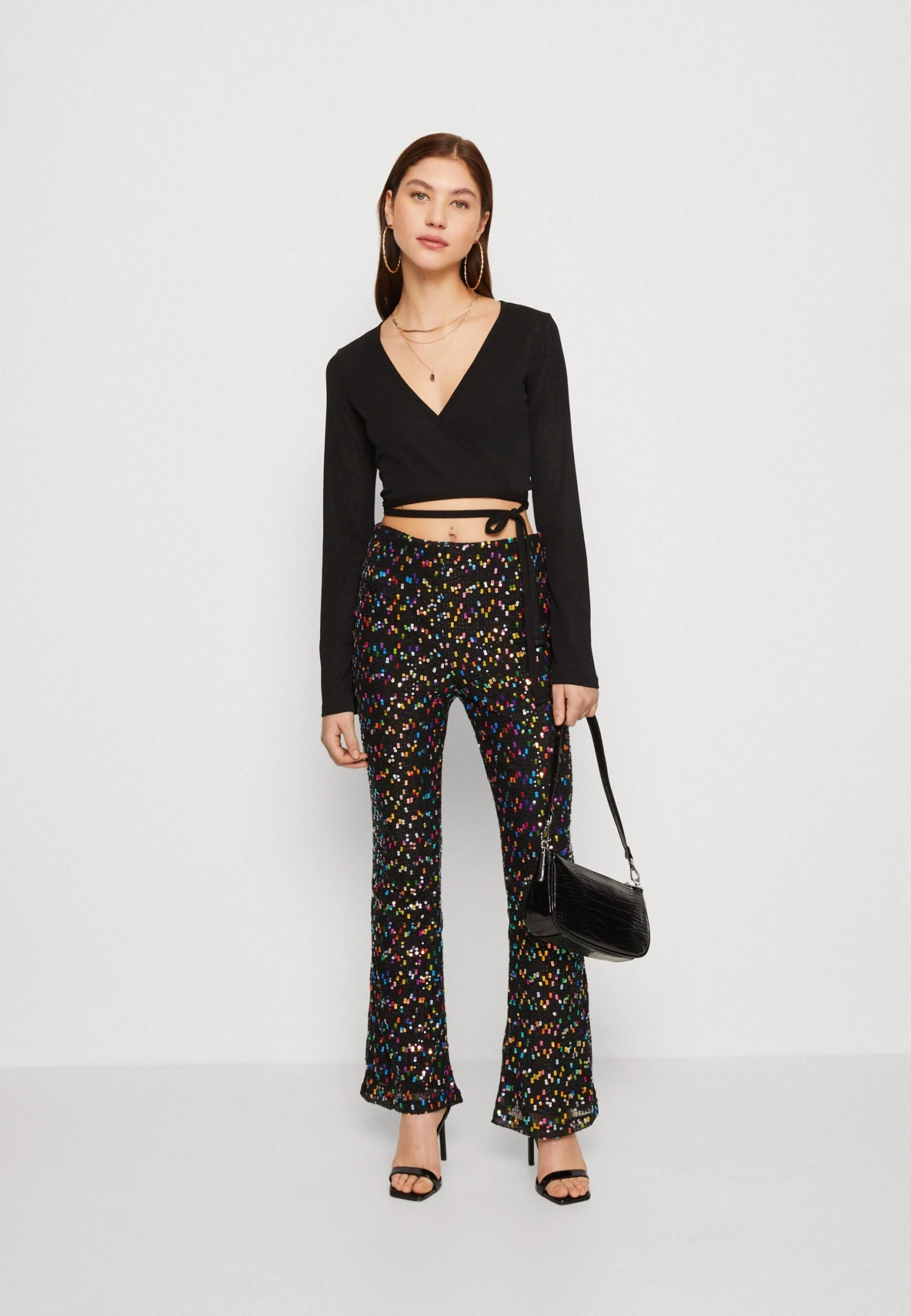 Monki Long Sleeved Top - Black 4 Monki Long Sleeved Top - Black - Image 2