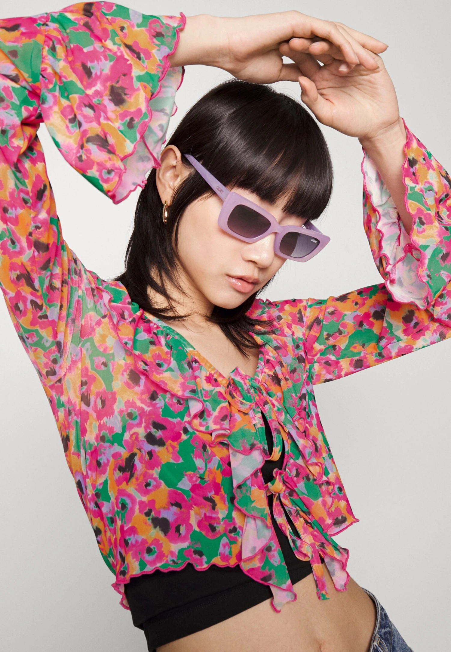 Monki Blouse - Pink Bright 30Rf/Devotion 7 Monki Blouse - Pink Bright 30Rf/Devotion - Image 5