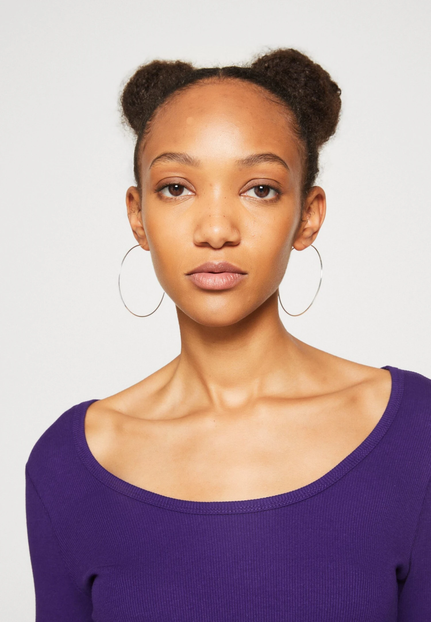 Monki Long Sleeved Top - Dark Purple 6 Monki Long Sleeved Top - Dark Purple - Image 4