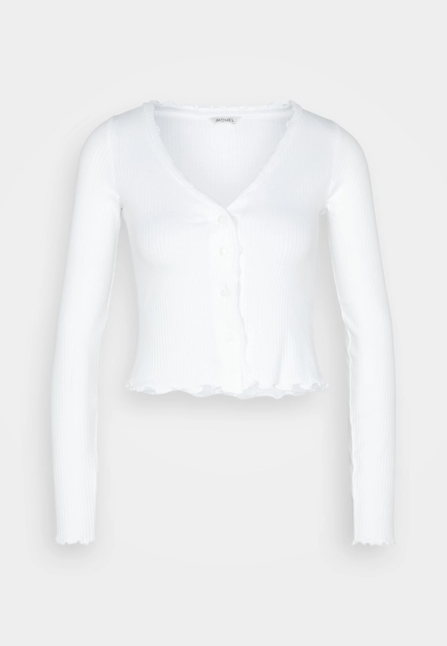 Monki Long Sleeved Top - White 7 Monki Long Sleeved Top - White - Image 5