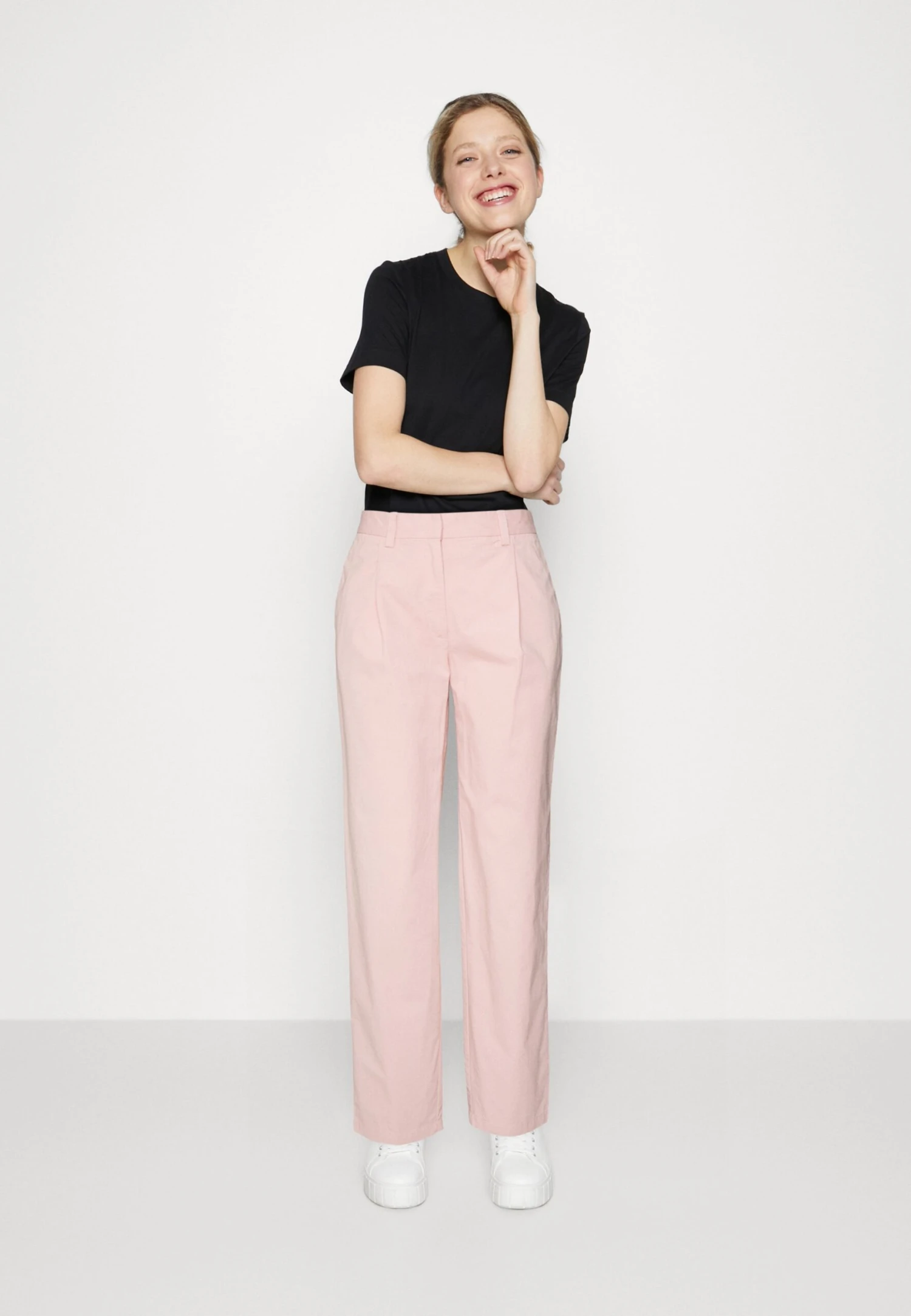 Monki Trousers - Pink Medium 4 Monki Trousers - Pink Medium - Image 2