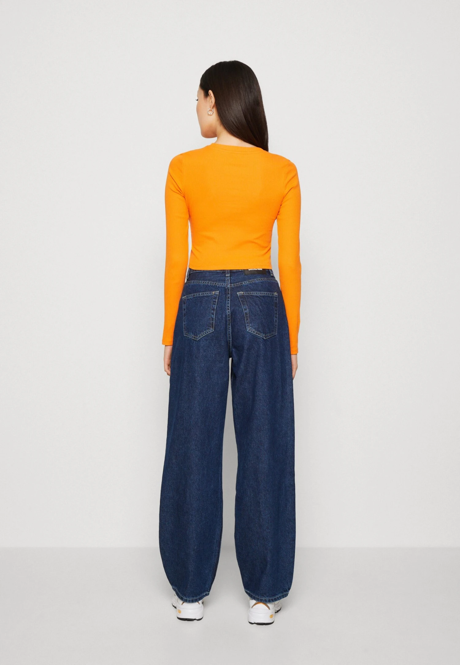 Monki Long Sleeved Top - Orange 5 Monki Long Sleeved Top - Orange - Image 3