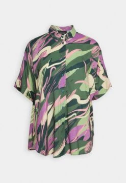 Monki Button-Down Blouse - Green -Monki Store 4df19616f5434e5aa342e795fc92f8b3