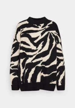 Monki Jumper - Black Dark/Beige -Monki Store 4f61569f2e80459fae7df9a0a5bdd90b