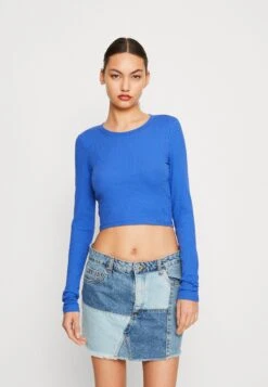 Monki Long Sleeved Top - Blue
