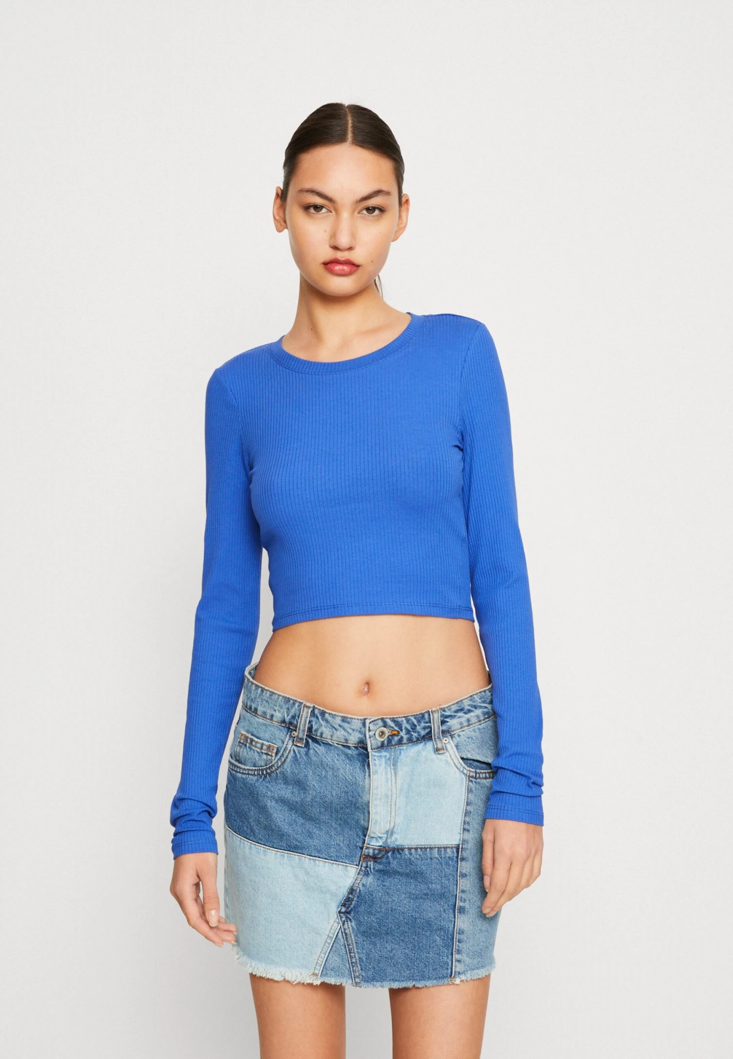 Monki Long Sleeved Top - Blue 3 Monki Long Sleeved Top - Blue