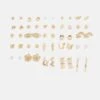 Monki 25 Pack - Earrings - Gold-Coloured -Monki Store 57f2e2bbf6594b848f193945c3287037