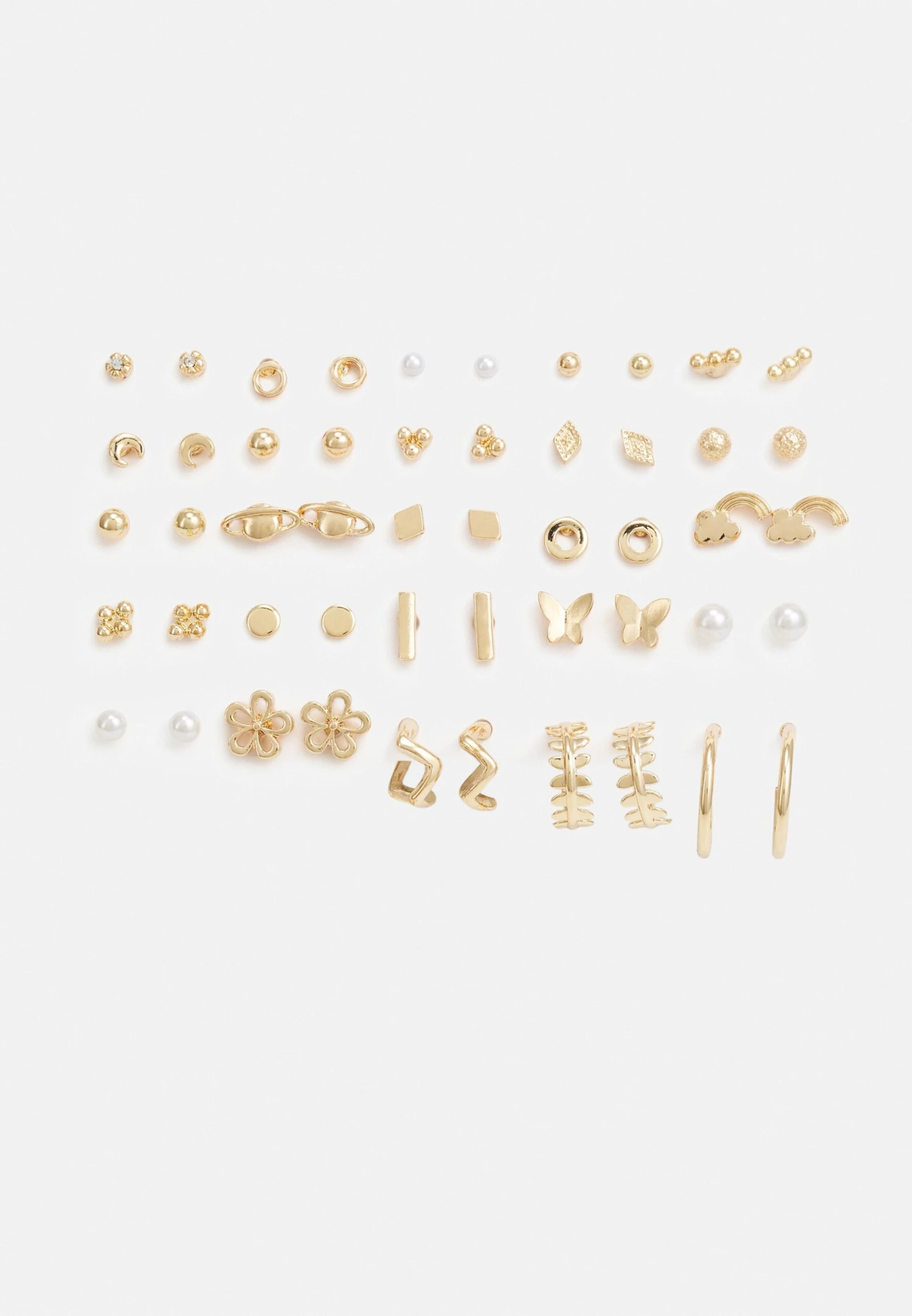 Monki 25 Pack - Earrings - Gold-Coloured 3 Monki 25 Pack - Earrings - Gold-Coloured