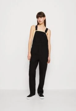Monki Dungarees - Black Dark