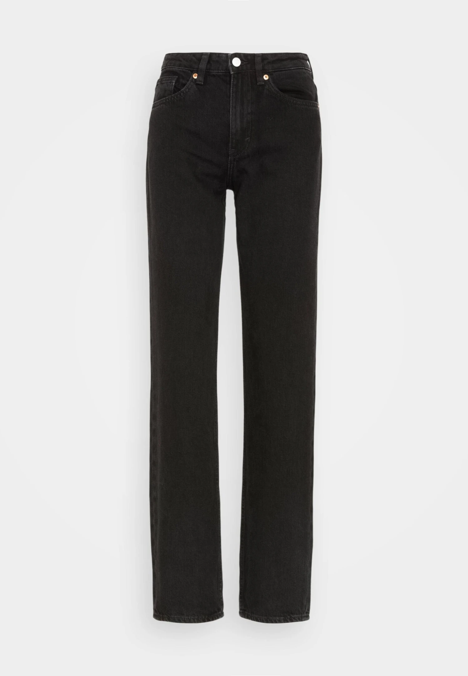 Monki Hanako - Straight Leg Jeans - Black Dark 7 Monki Hanako - Straight Leg Jeans - Black Dark - Image 5