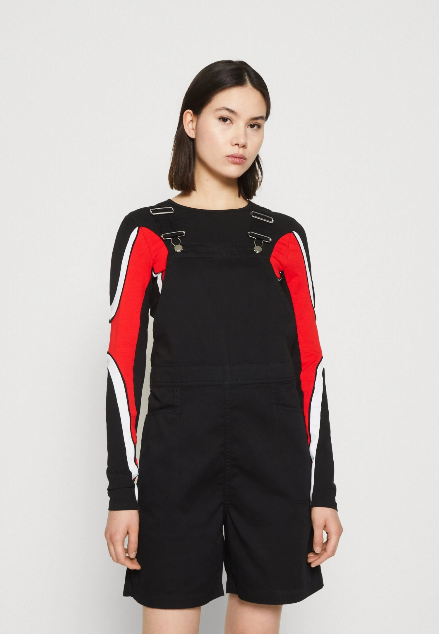 Monki Dungarees - Black 3 Monki Dungarees - Black
