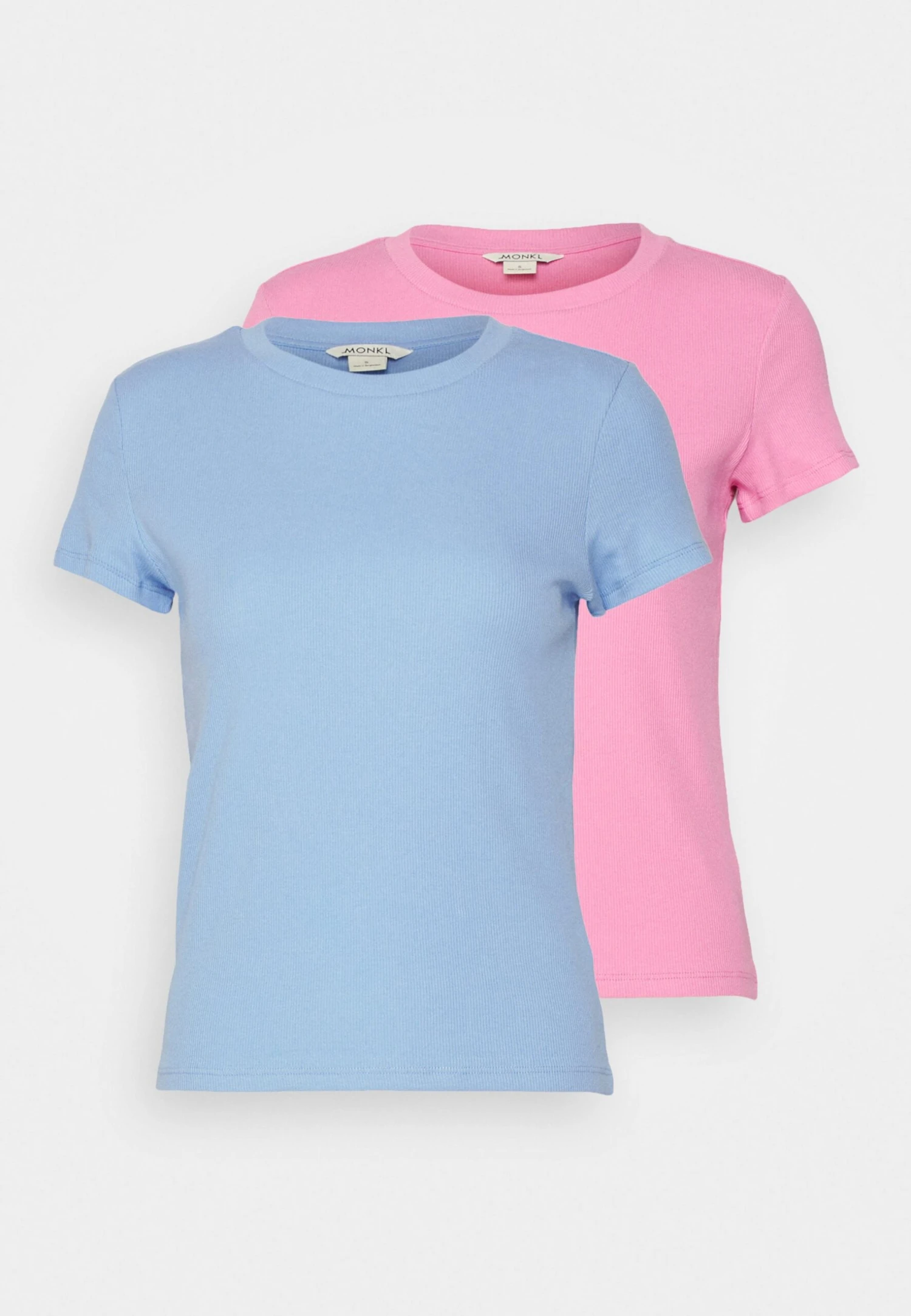 Monki Basic T-Shirt - Candystripe Blue/ Candystripe Pink 7 Monki Basic T-Shirt - Candystripe Blue/ Candystripe Pink - Image 5