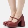 Monki High Heels - Burgundy -Monki Store 67baba594ed34271803b293e5e0a5b74