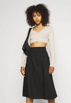 Monki A-Line Skirt - Black Dark -Monki Store 683b8ba605cd458d8c3a6c4a97898808
