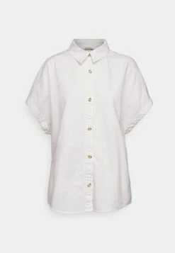 Monki Button-Down Blouse - White Light -Monki Store 689ee6fe85ce423b95a34cf2346aaf62