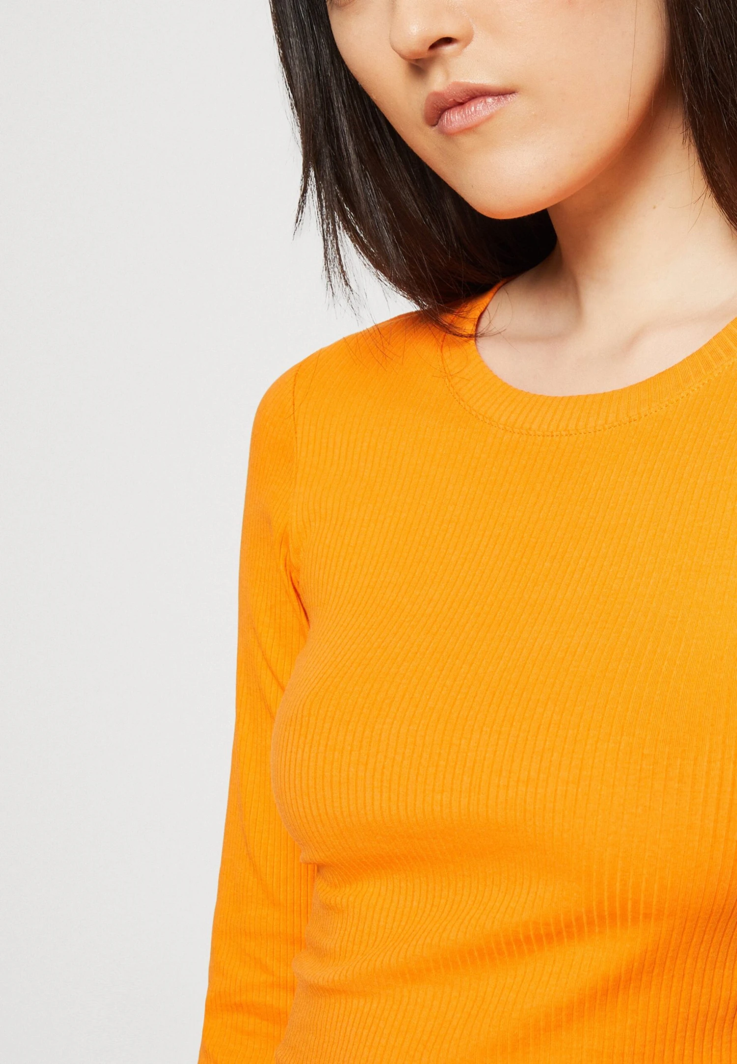 Monki Long Sleeved Top - Orange 8 Monki Long Sleeved Top - Orange - Image 6