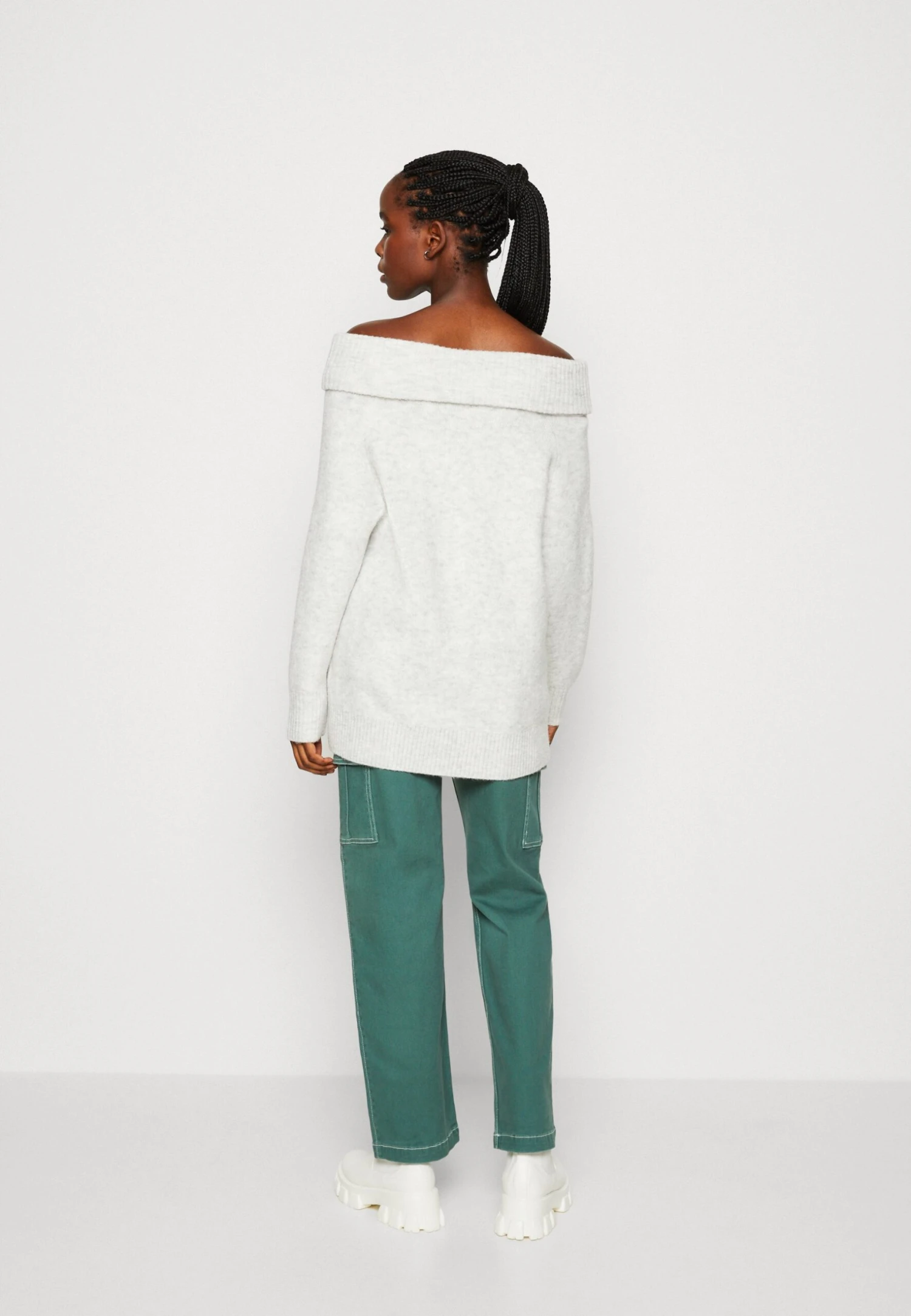 Monki Jumper - Grey Medium Dusty 5 Monki Jumper - Grey Medium Dusty - Image 3