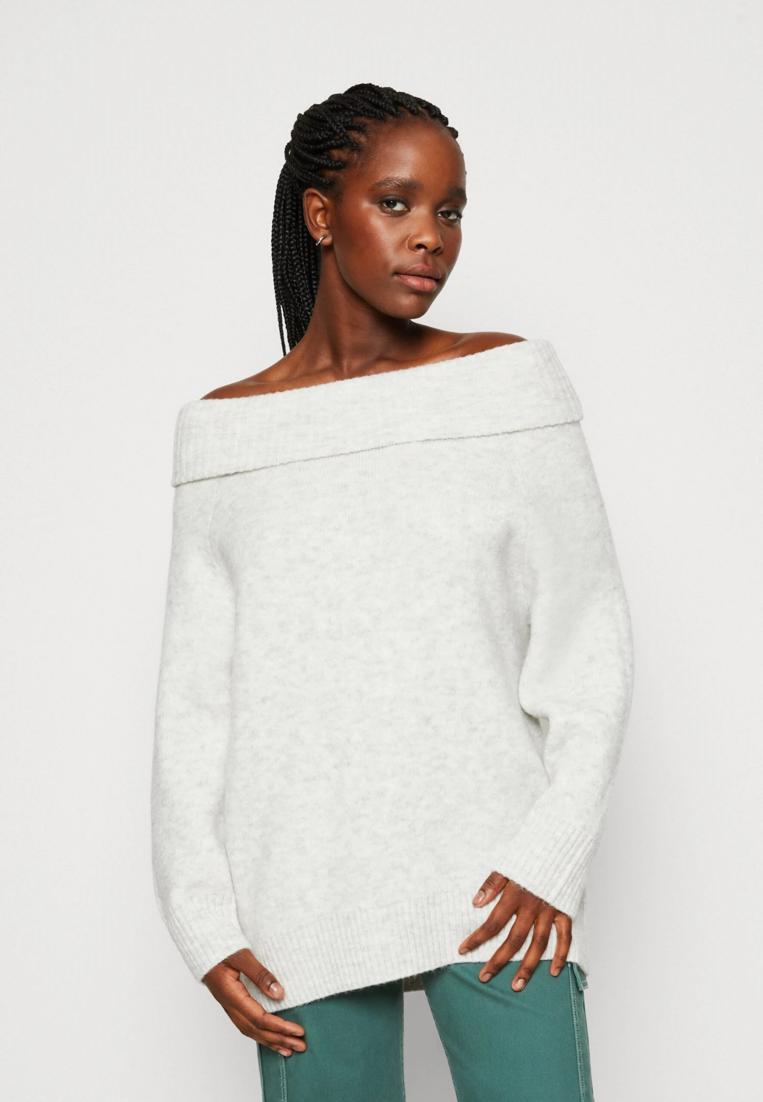 Monki Jumper - Grey Medium Dusty 3 Monki Jumper - Grey Medium Dusty