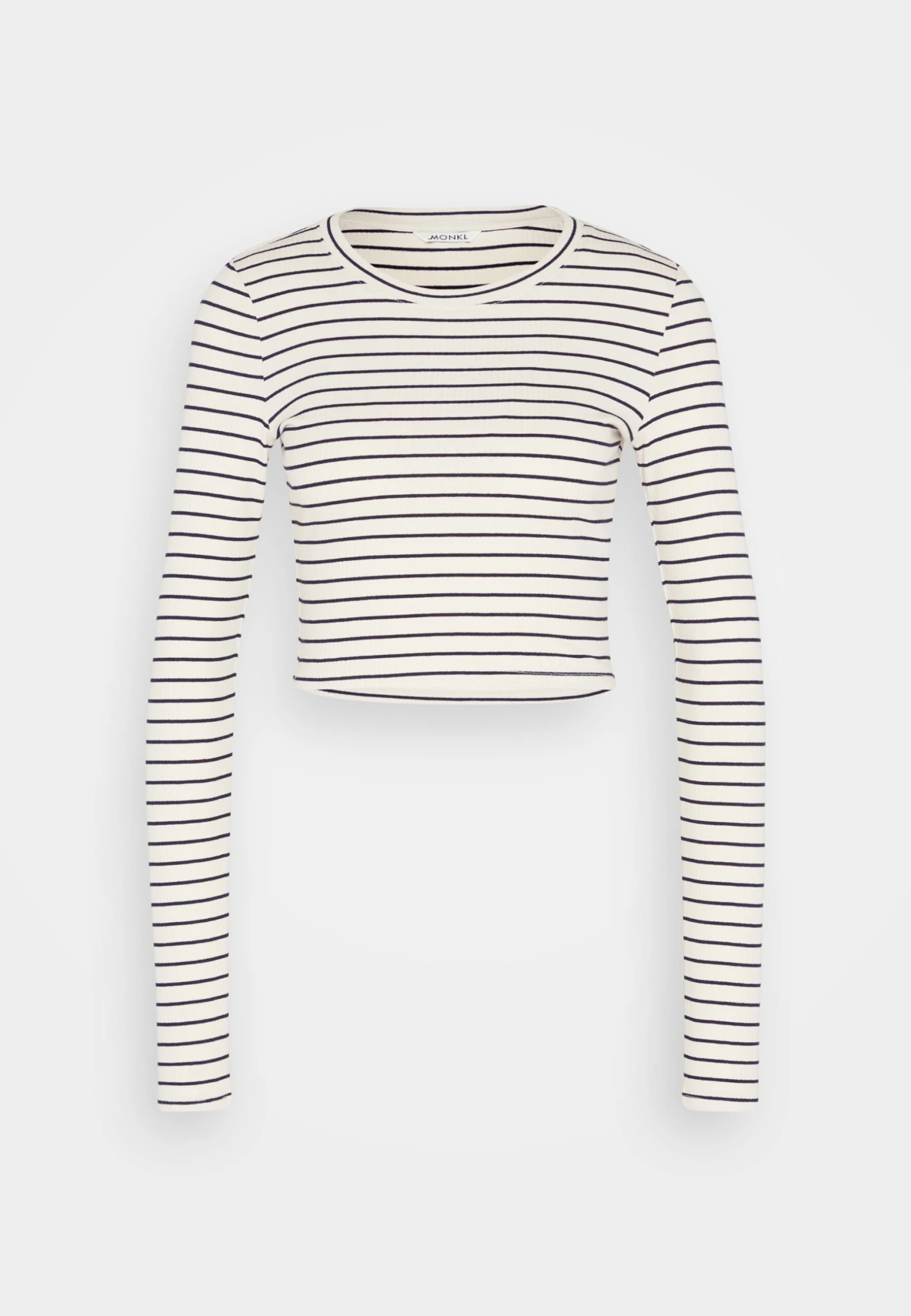 Monki Long Sleeved Top - Off White/Black 7 Monki Long Sleeved Top - Off White/Black - Image 5
