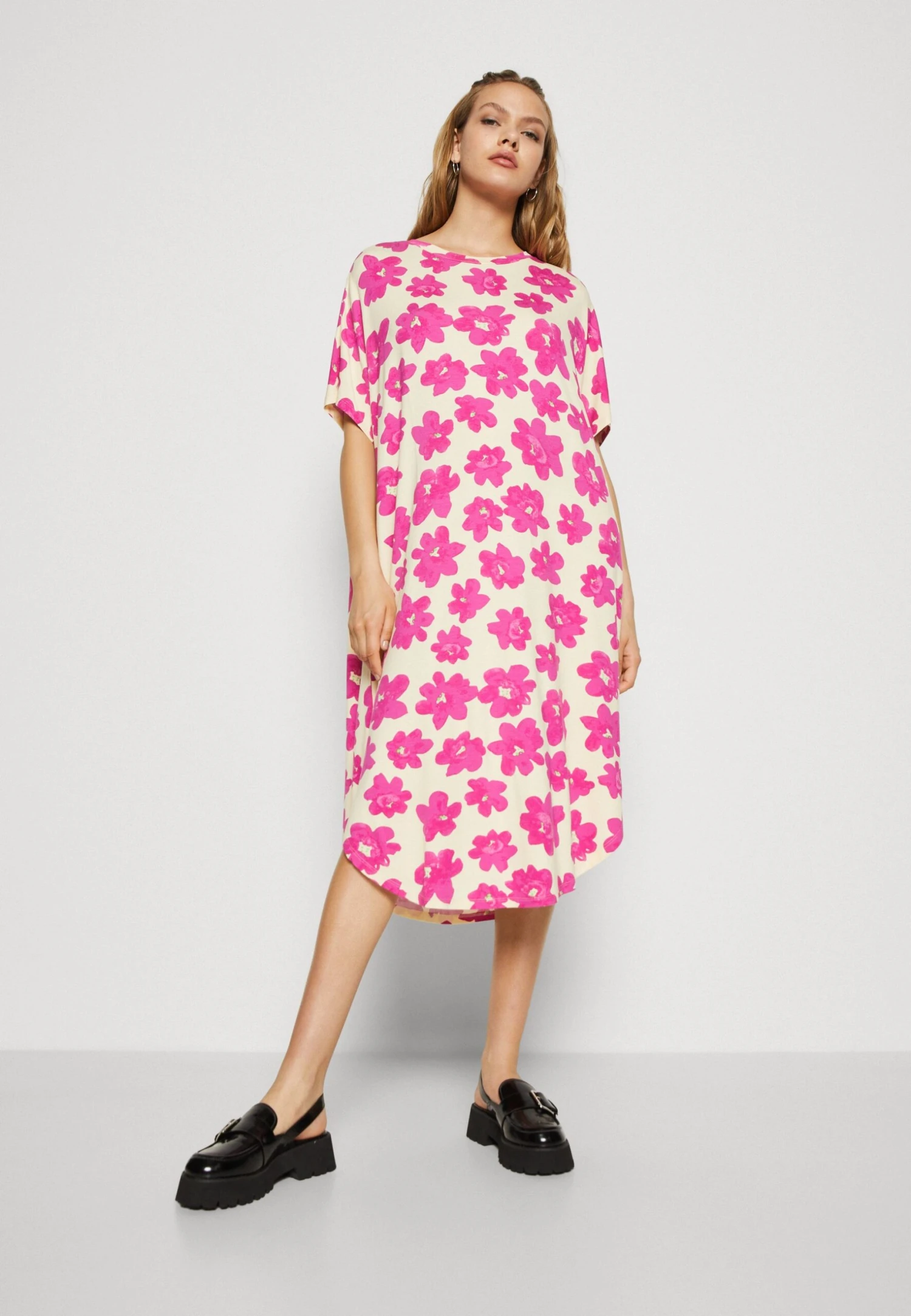 Monki Jersey Dress - Pink 6 Monki Jersey Dress - Pink - Image 4