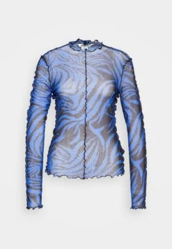 Monki Long Sleeved Top - Blue Bright/Zebzebra.Blue 12 Monki Long Sleeved Top - Blue Bright/Zebzebra.Blue -Monki Store 871e38e0a90c4c58bd0c3c6e82623e93