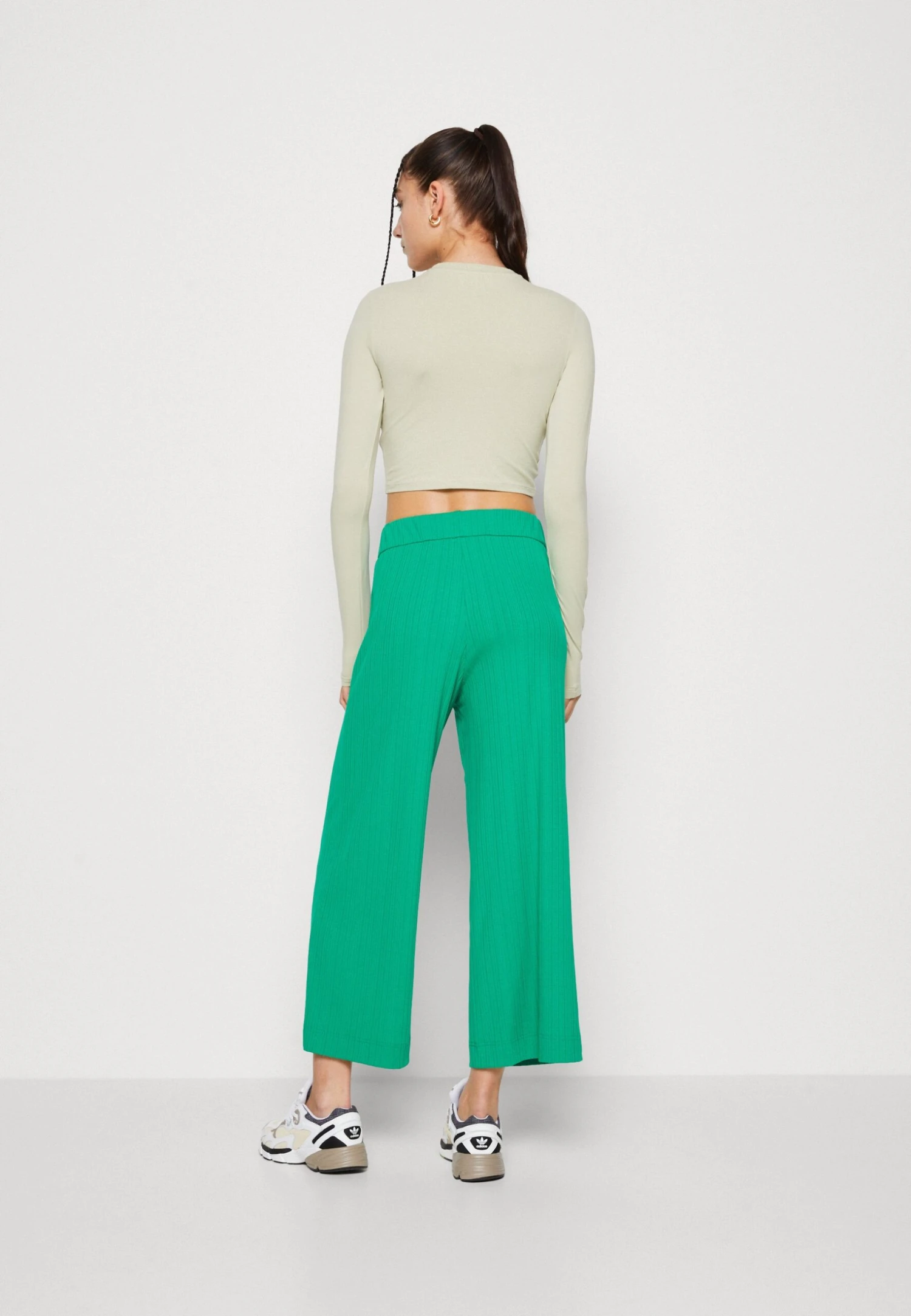 Monki Trousers - Green Medium 5 Monki Trousers - Green Medium - Image 3