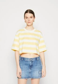 Monki Print T-Shirt - Yellow Light