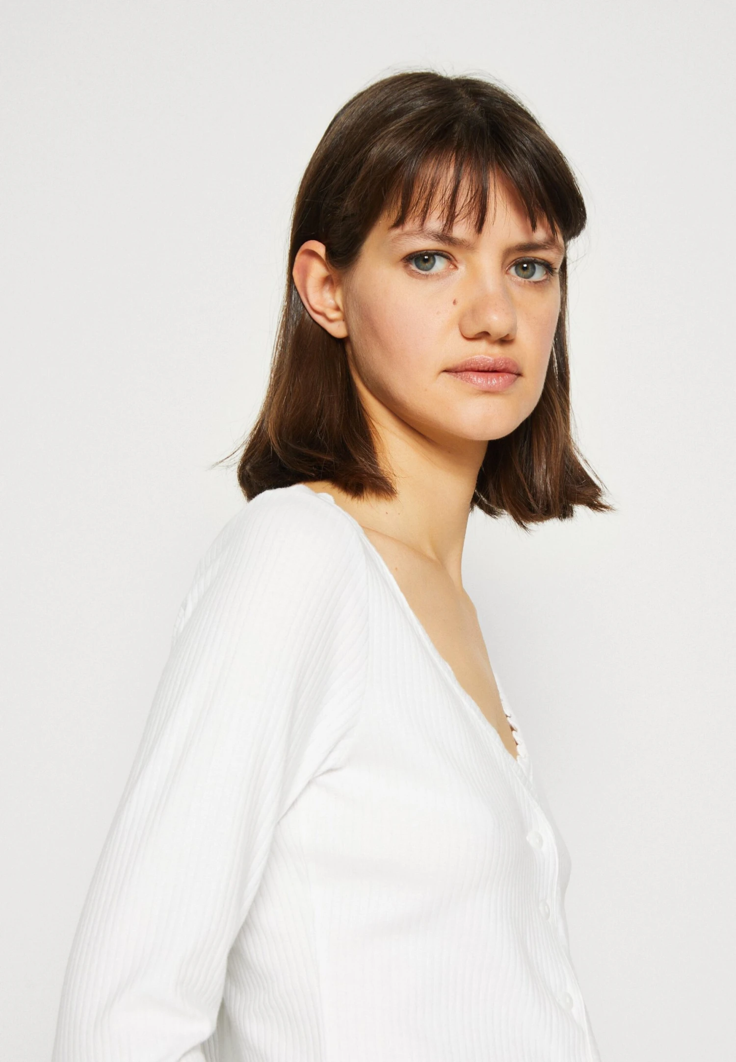 Monki Long Sleeved Top - White 6 Monki Long Sleeved Top - White - Image 4