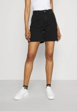 Monki Denim Shorts - Black Dark