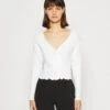 Monki Long Sleeved Top - White 2 Monki Long Sleeved Top - White -Monki Store a2ef494982764a0ea6064bfe5fbdb79b