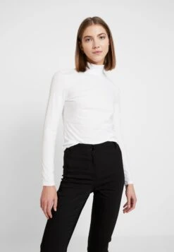Monki Store 16 Monki Vanja Top Urgent - Long Sleeved Top - White Light Solid White