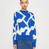 Monki Jumper - Blue/Offwhite 1 Monki Jumper - Blue/Offwhite -Monki Store ad308fae98ed44dfae7e64ba69f452bd