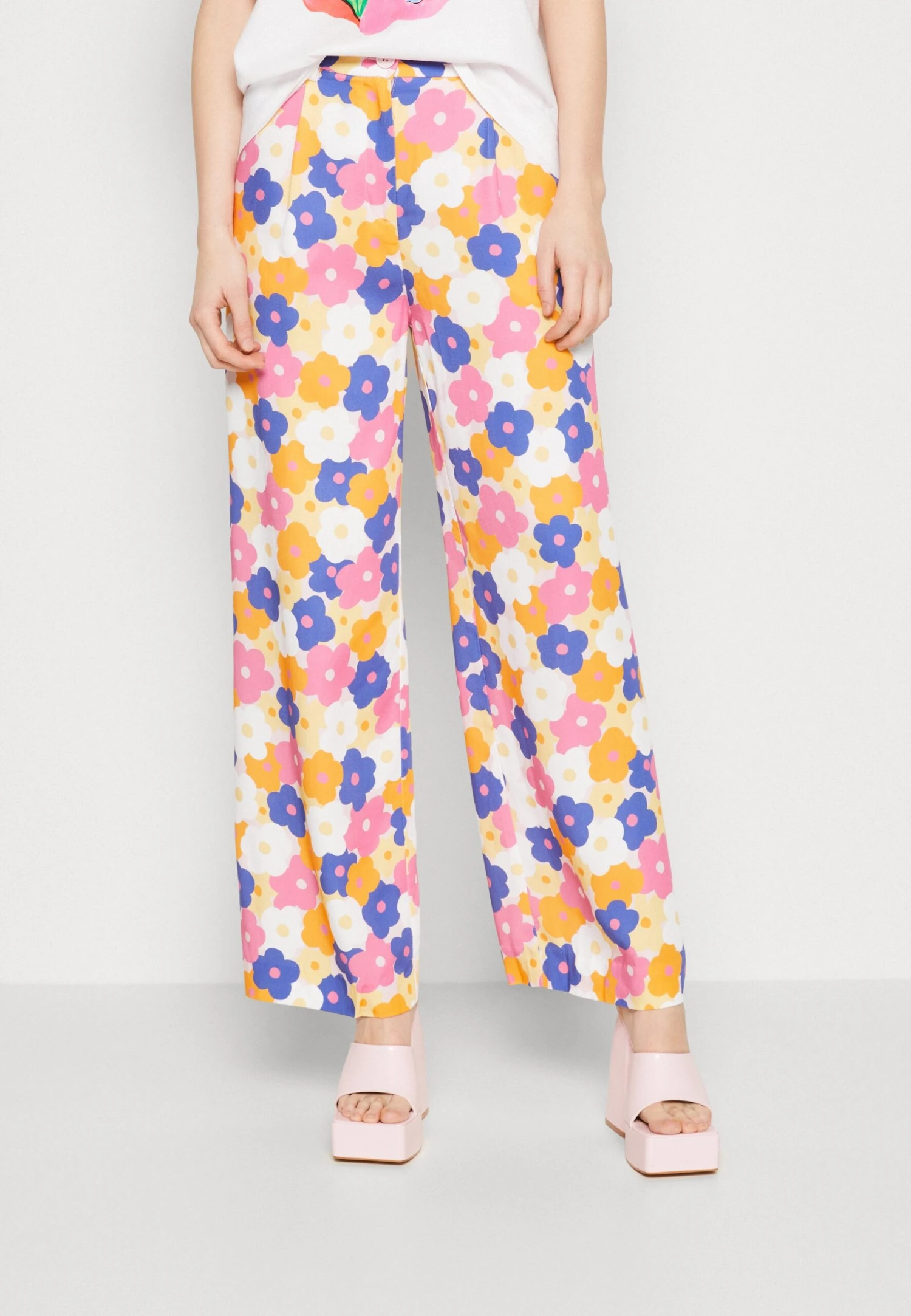 Monki Trousers - Multi-Coloured 3 Monki Trousers - Multi-Coloured