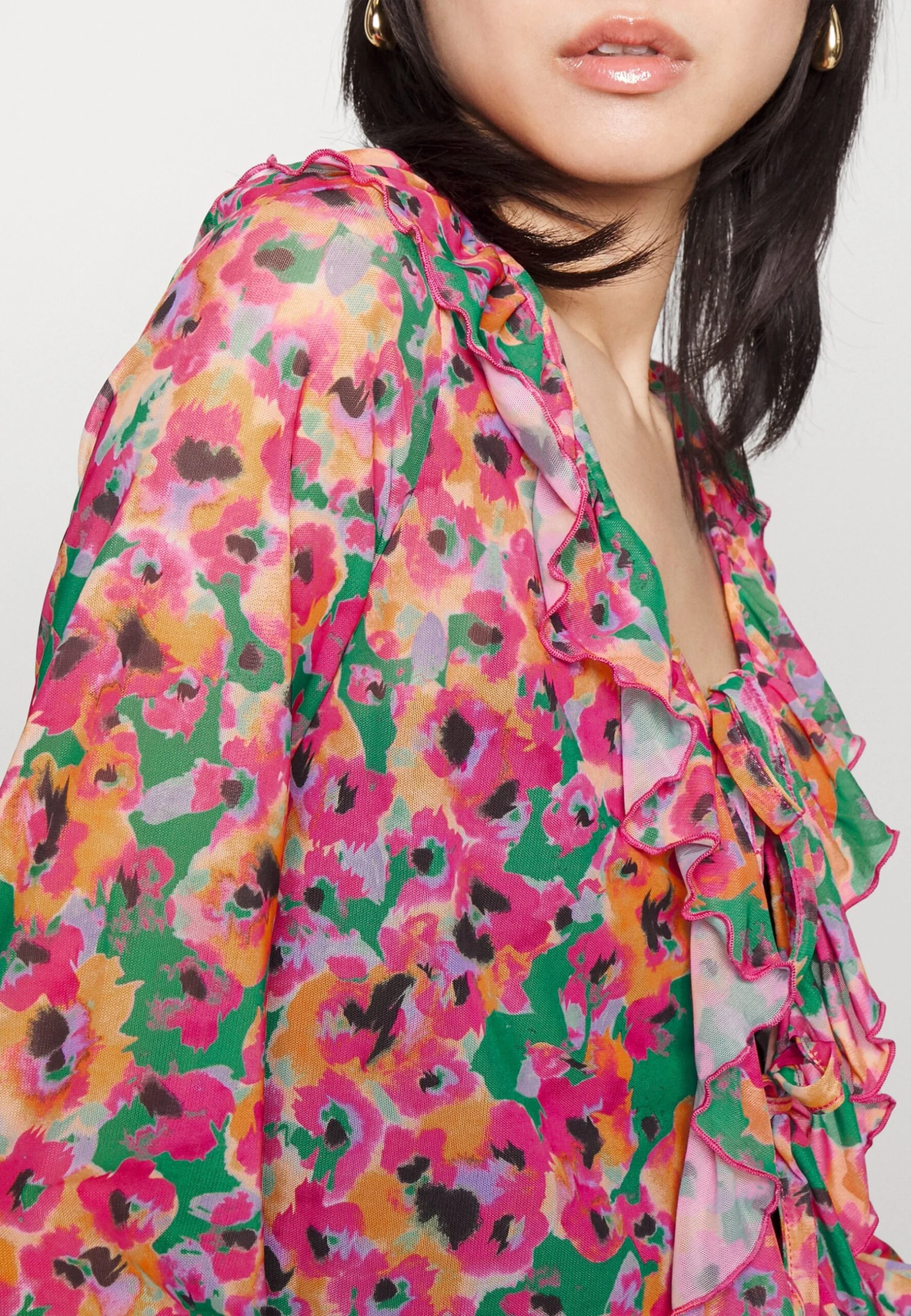 Monki Blouse - Pink Bright 30Rf/Devotion 9 Monki Blouse - Pink Bright 30Rf/Devotion - Image 7