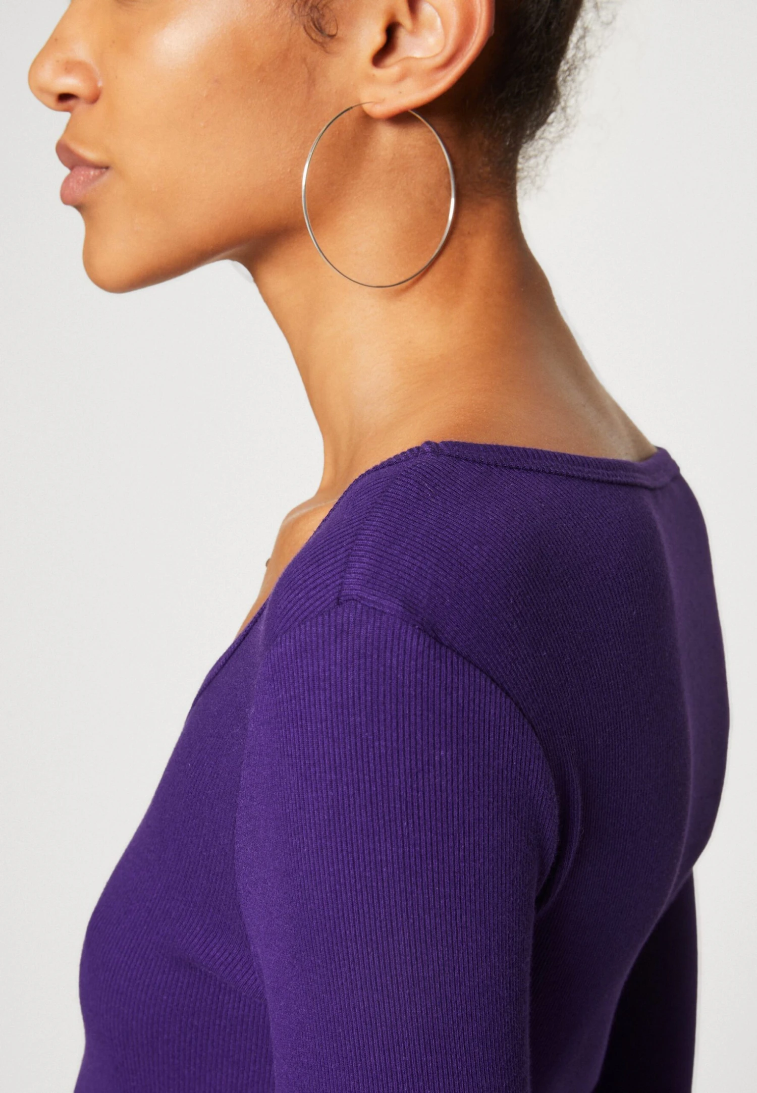 Monki Long Sleeved Top - Dark Purple 8 Monki Long Sleeved Top - Dark Purple - Image 6