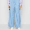 Monki Trousers - Blue Light -Monki Store bbb37e1a268846a39e3c0842a7275a22