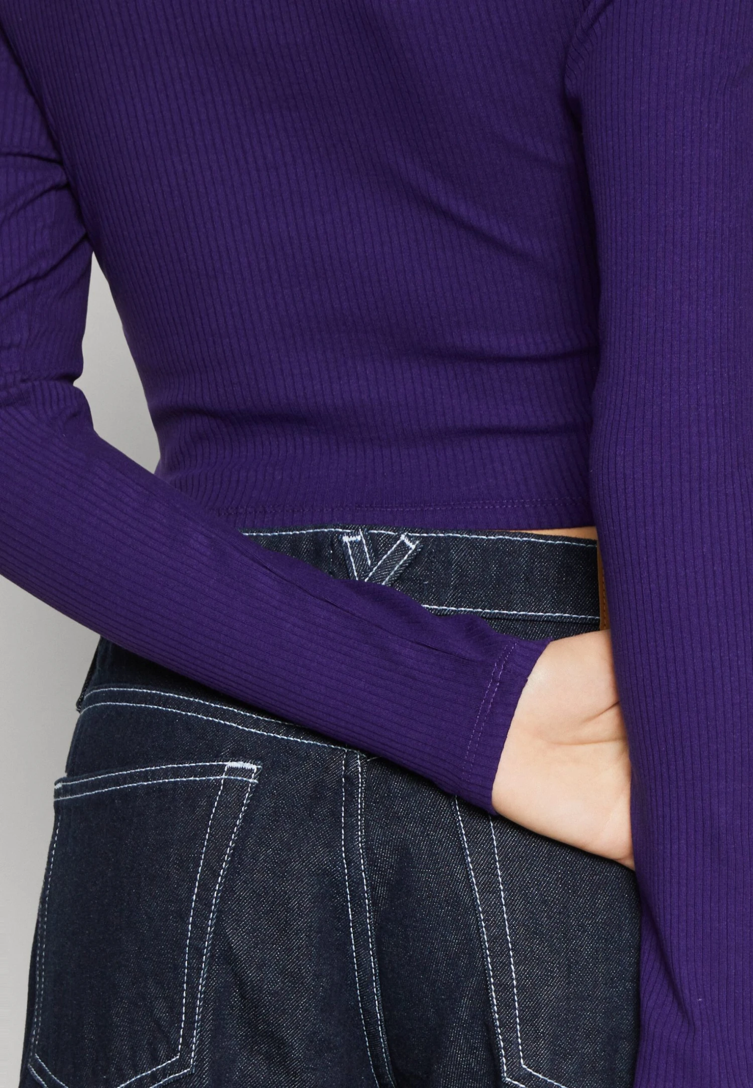 Monki Long Sleeved Top - Purple 8 Monki Long Sleeved Top - Purple - Image 6