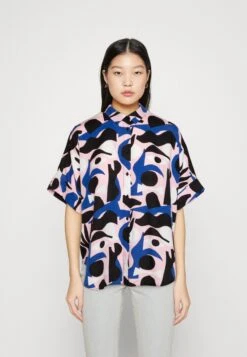 Monki Button-Down Blouse - Pink Light