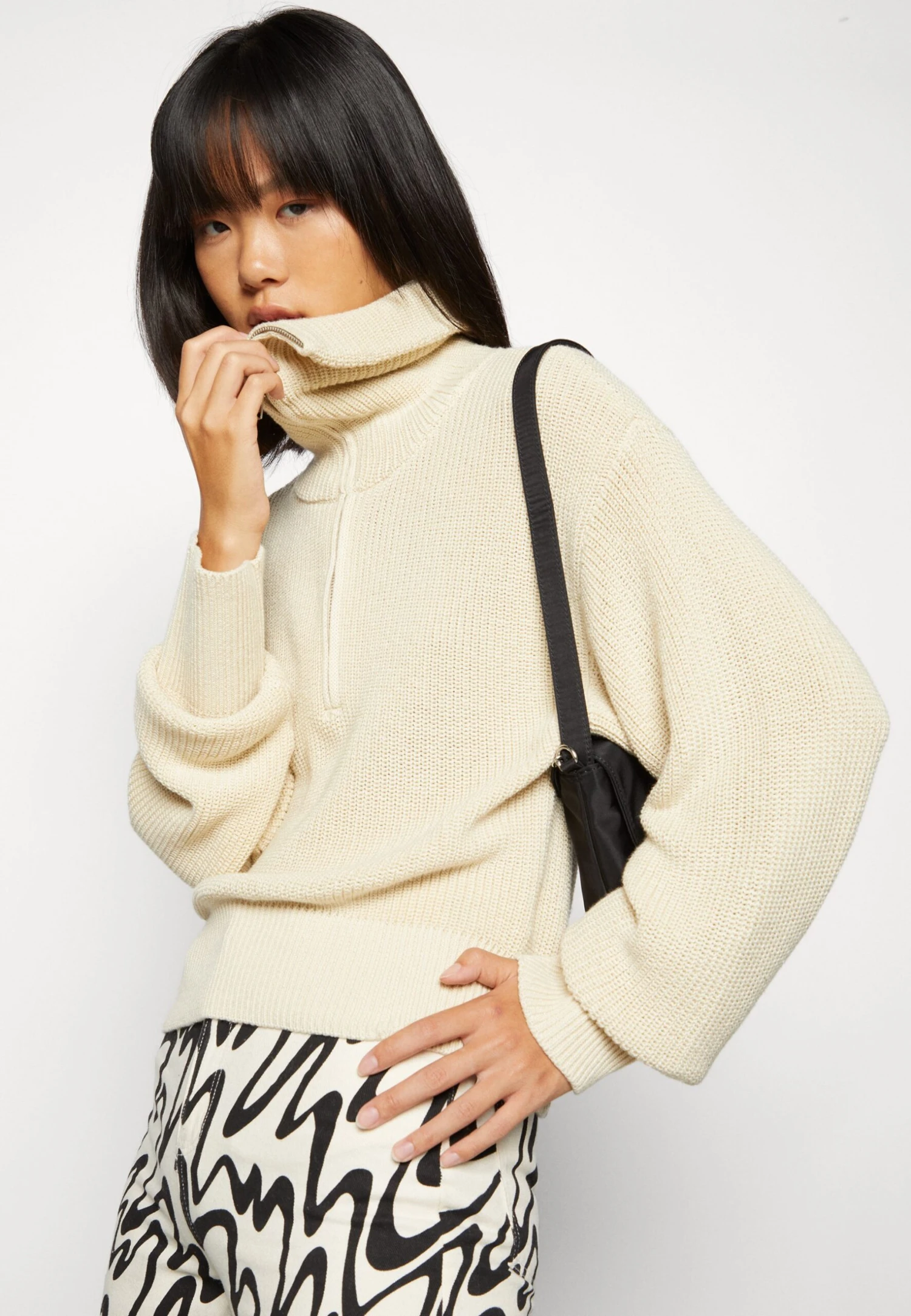 Monki Jumper - Off White 6 Monki Jumper - Off White - Image 4