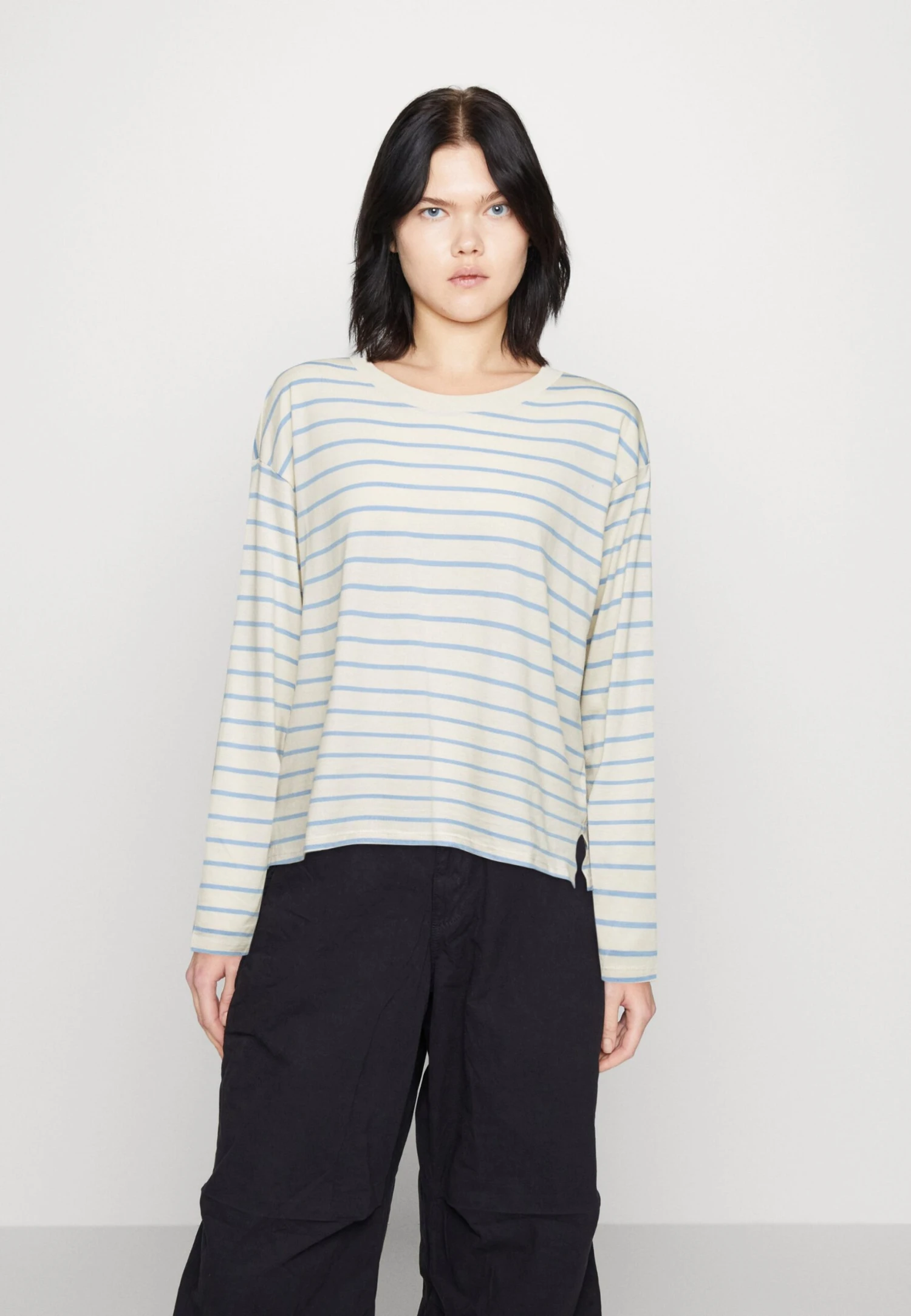 Monki Long Sleeved Top - Light Blue/Lilac 3 Monki Long Sleeved Top - Light Blue/Lilac