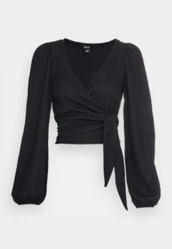 Monki Long Sleeved Top - Black Dark -Monki Store e975aa92d0954399843eac010e1b76a9