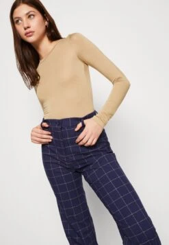 Monki Trousers - Blue Medium Dark -Monki Store e9c7665952f74e40afec27c854724a68