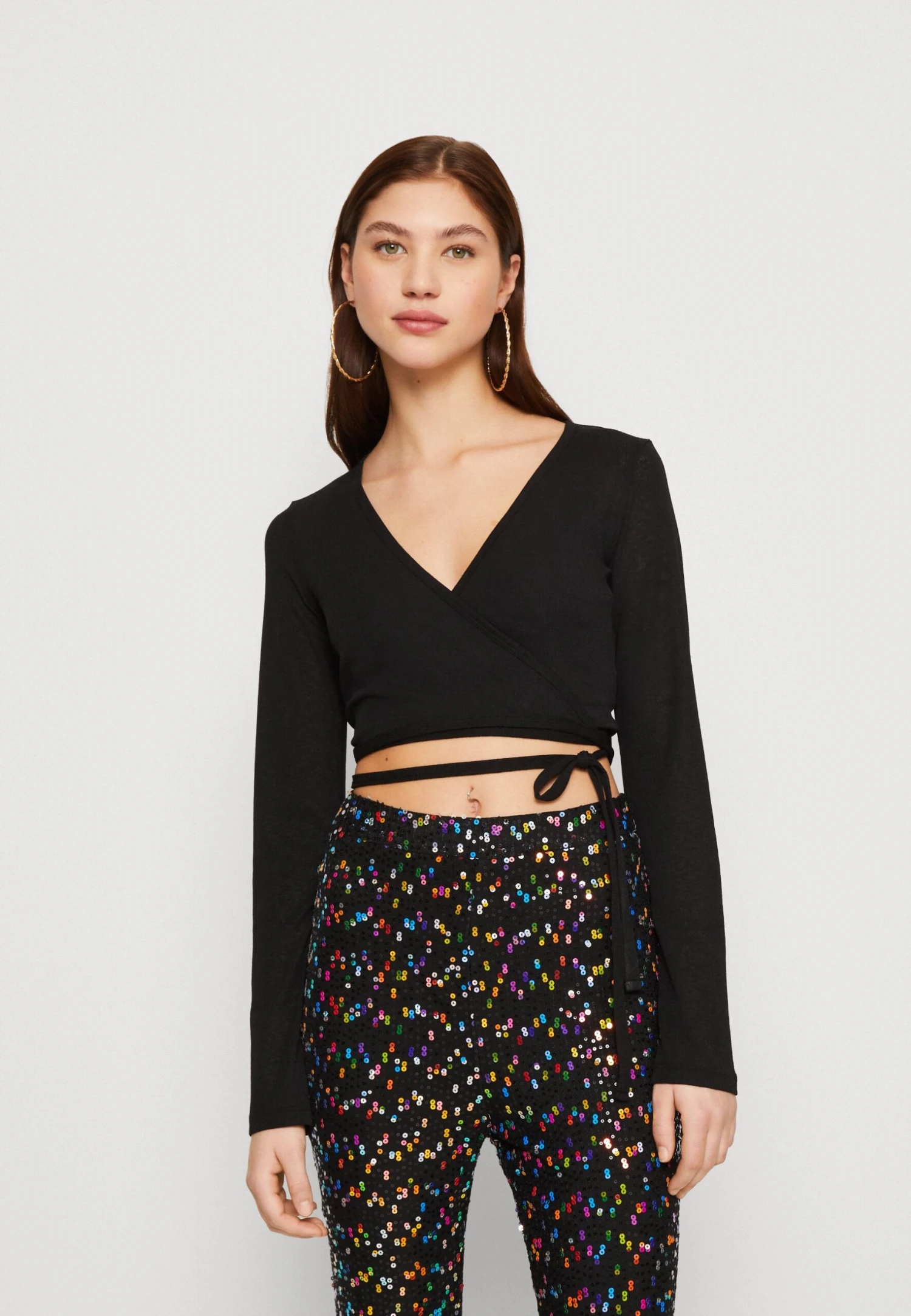 Monki Long Sleeved Top - Black 3 Monki Long Sleeved Top - Black